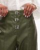 Laagam LAAGAM ronnie high rise pants in khaki-Green - 4