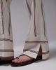 Laagam Laagam striped linen mix pants in brown - part of a set-White - 4