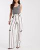 Laagam Laagam velia high rise pants with pockets in white stripe - 1