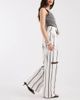 Laagam Laagam velia high rise pants with pockets in white stripe - 2