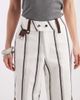 Laagam Laagam velia high rise pants with pockets in white stripe - 3