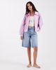 Laagam Laagam Watson striped bomber jacket in pink and blue - 2
