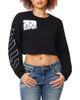L/AB C/O OFF-WHITE L/AB C/O OFF-WHITE Cropped Crewneck Sweater - 1