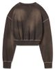 L/AB C/O OFF-WHITE L/AB C/O OFF-WHITE Cropped Crewneck Sweatshirt - 2