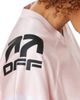 L/AB C/O OFF-WHITE L/AB C/O OFF-WHITE Cropped Mesh Jersey Top - 4