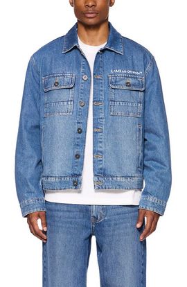 L/AB C/O OFF-WHITE L/AB C/O OFF-WHITE Denim Trucker Jacket