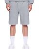 L/AB C/O OFF-WHITE L/AB C/O OFF-WHITE Diagonal Logo Cotton French Terry Sweat Shorts - 1