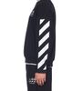 L/AB C/O OFF-WHITE L/AB C/O OFF-WHITE Diagonal Stripe Logo Cotton French Terry Graphic Sweatshirt - 3