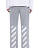L/AB C/O OFF-WHITE L/AB C/O OFF-WHITE Diagonal Stripe Logo Cotton French Terry Sweatpants - 2