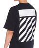 L/AB C/O OFF-WHITE L/AB C/O OFF-WHITE Diagonal Stripe Logo Graphic T-Shirt - 4