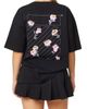L/AB C/O OFF-WHITE L/AB C/O OFF-WHITE Floral Graphic Tee - 2