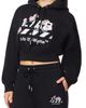 L/AB C/O OFF-WHITE L/AB C/O OFF-WHITE Graphic Crop Hoodie - 3