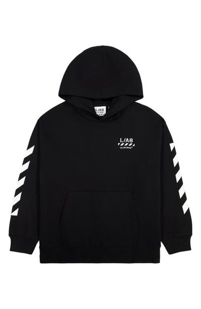 L/AB C/O OFF-WHITE L/AB C/O OFF-WHITE Kids' Diag Graphic Hoodie