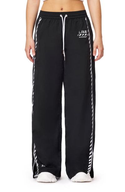 L/AB C/O OFF-WHITE L/AB C/O OFF-WHITE Logo Side Stripe Track Pants