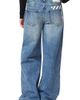 L/AB C/O OFF-WHITE L/AB C/O OFF-WHITE Low Rise Extreme Baggy Wide Leg Jeans - 2