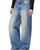 L/AB C/O OFF-WHITE L/AB C/O OFF-WHITE Low Rise Extreme Baggy Wide Leg Jeans - 3