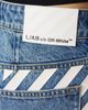 L/AB C/O OFF-WHITE L/AB C/O OFF-WHITE Low Rise Extreme Baggy Wide Leg Jeans - 4