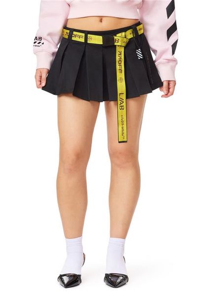 L/AB C/O OFF-WHITE L/AB C/O OFF-WHITE Pleated Miniskirt