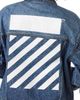 L/AB C/O OFF-WHITE L/AB C/O OFF-WHITE Relaxed Denim Jacket - 4