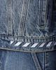 L/AB C/O OFF-WHITE L/AB C/O OFF-WHITE Relaxed Denim Jacket - 5