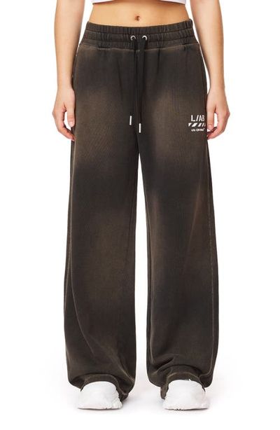 L/AB C/O OFF-WHITE L/AB C/O OFF-WHITE Wide Leg Cotton Jersey Pants