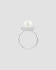 Lab Grown Diamonds with Pearl Women's 18K White Gold, 0.73 TCW Lab-Grown Diamond & Freshwater Pearl Ring - 4