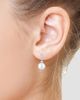 Lab Grown Diamonds with Pearl Women's 18K White Gold & 1.28 TCW Lab-Grown Diamond Drop Earrings - 2