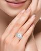 Lab Grown Diamonds with Pearl Women's 18K White Gold, Cultured Freshwater Pearl & 2.09 TCW Lab-Grown Diamond Halo Ring - 2