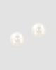 Lab Grown Diamonds with Pearl Women's 18K Yellow Gold & Freshwater Pearl Stud Earrings/9MM - 1