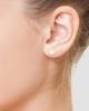 Lab Grown Diamonds with Pearl Women's 18K Yellow Gold & Freshwater Pearl Stud Earrings/9MM - 2