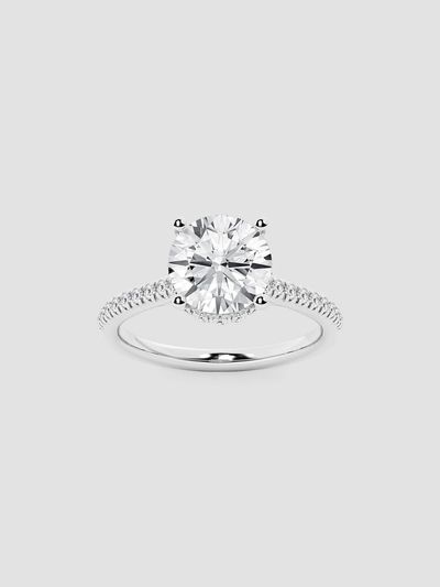 Lab Grown Diamonds Women's 14K White Gold & 3.25 TCW Round Lab-Grown Diamond Engagement Ring