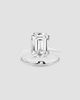Lab Grown Diamonds Women's 14K White Gold & 5.5 TCW Emerald-Cut Lab-Grown Diamond Solitaire Ring - 4