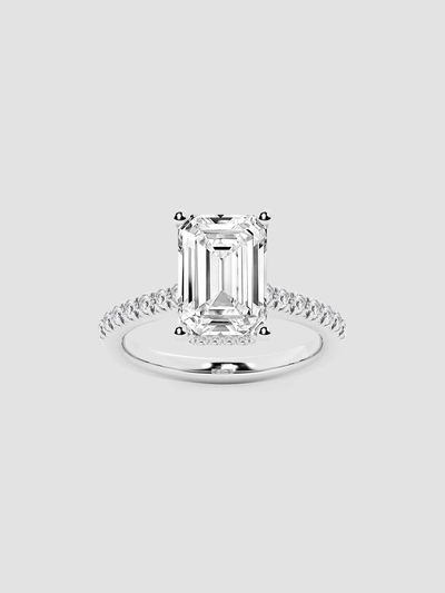 Lab Grown Diamonds Women's 14K White Gold & 5 TCW Lab-Grown Diamond Engagement Ring