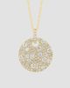 Lab Grown Diamonds Women's 14K Yellow Gold 1.49 TCW Lab-Grown Diamond Medallion Necklace - 3