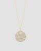 Lab Grown Diamonds Women's 14K Yellow Gold 1.49 TCW Lab-Grown Diamond Medallion Necklace - 5