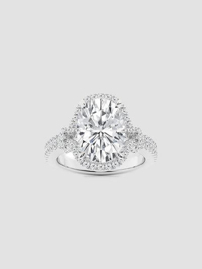 Lab Grown Diamonds Women's 18K White Gold & 3.6 TCW Lab-Grown Diamond Engagement Ring