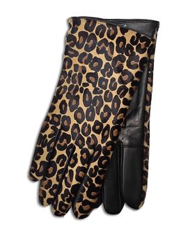 Labonia Labonia Animal Print Leather Gloves