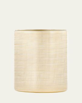 Labrazel Woven Wastebasket, Gold