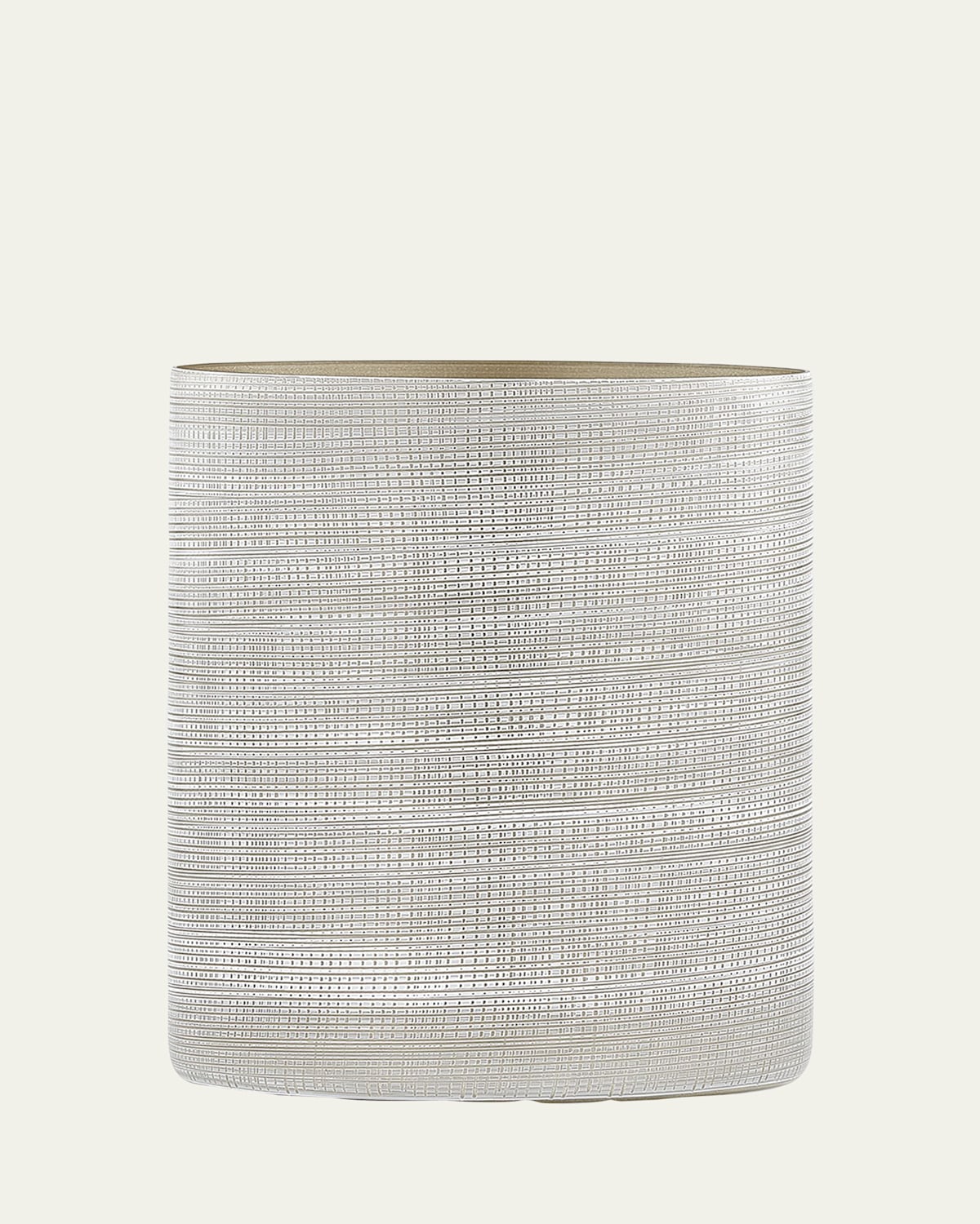 Labrazel Woven Wastebasket, Platinum