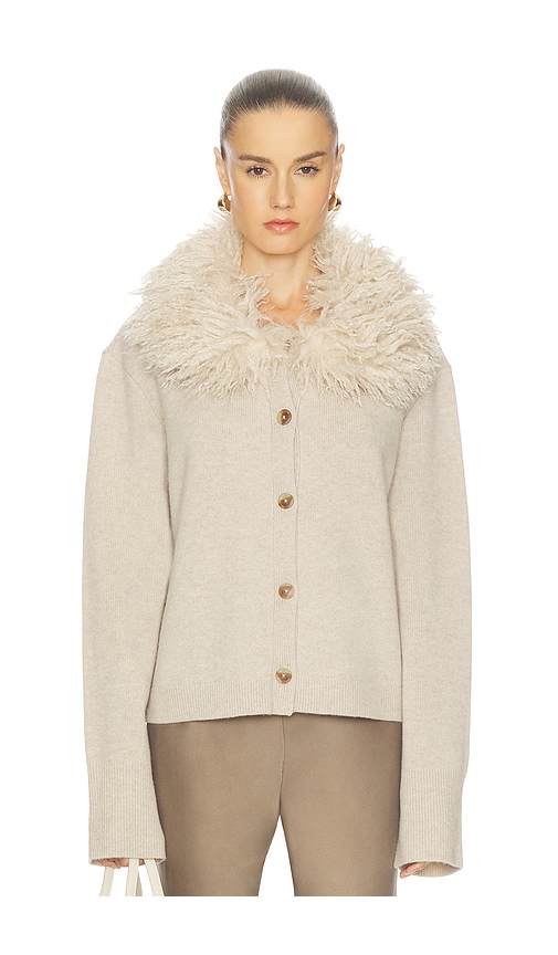 L'Academie - By Marianna Allegria Faux Fur Cardigan
