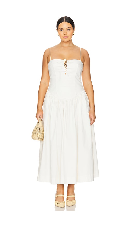 by marianna laure maxi dress in light beige l'academie Leire Maxi Dress