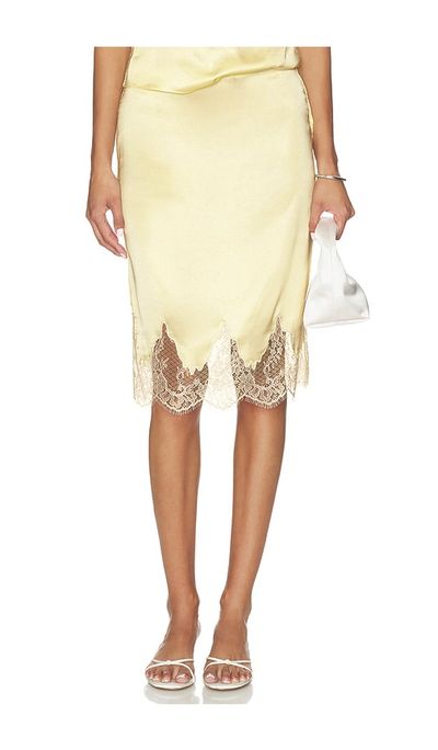 L'Academie L'Academie Geneia Midi Skirt