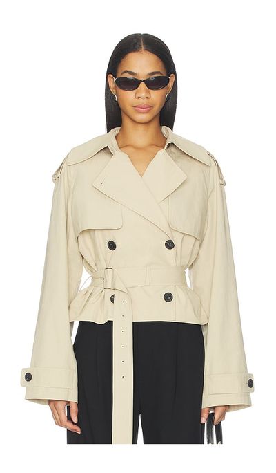 L'Academie L'Academie Kimmi Cropped Trench Jacket