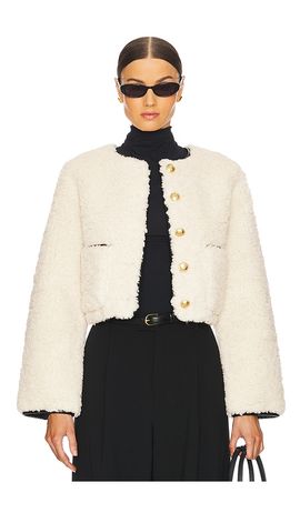 L'Academie L'Academie Pauchet Reversible Faux Sherpa Jacket