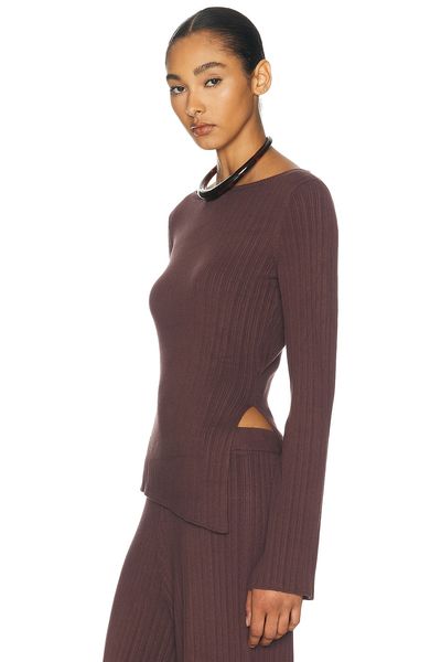 L'Academie L'Academie Sibylla Rib Knit Top