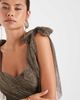 Lace & Beads Lace & Beads Bridesmaid lace bow shoulders tiered maxi dress in olive-Green - 3