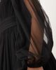 Lace & Beads Lace & Beads Bridesmaid long sleeve maxi dress in black - 3