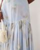 Lace & Beads Lace & Beads high neck sleeveless dropped waist full skirted chiffon maxi dress in blue - 2