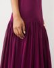 Lace & Beads Lace & Beads high neck sleeveless pleated drop waist chiffon maxi dress in fig-Red - 3