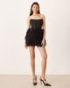 Lace & Beads Lace & Beads strapless corset detailing tulle skirted mini dress in black - 1